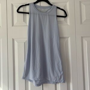 Athleta Light Blue Mesh Performance Tank